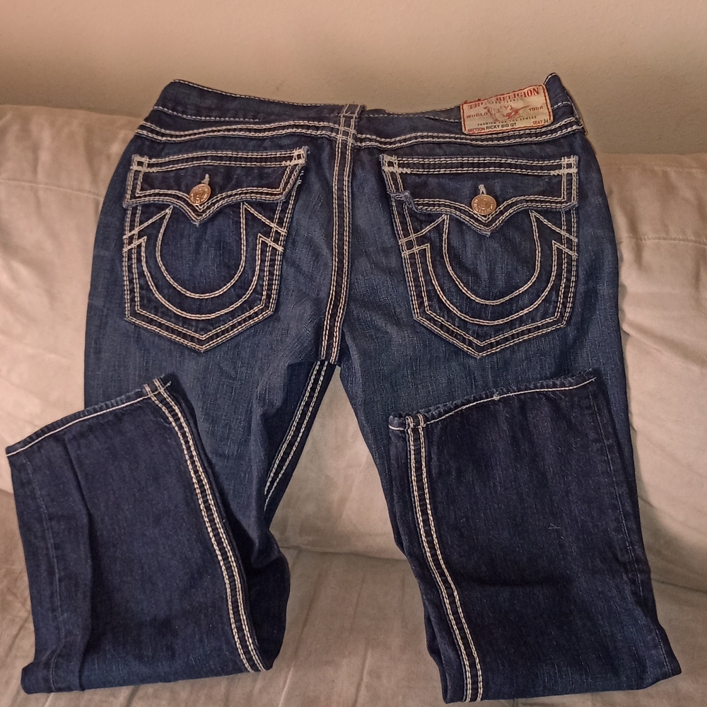 true religion men's jeans RICKY BIG QT seat 34